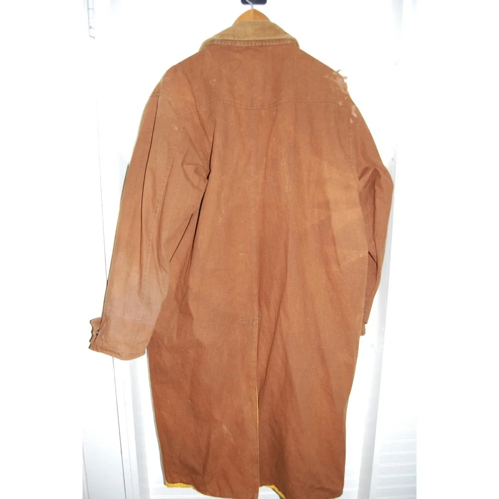 Marlboro Trench Coat‎ Size Medium Vintage 90's reversible rain jacket Faded torn